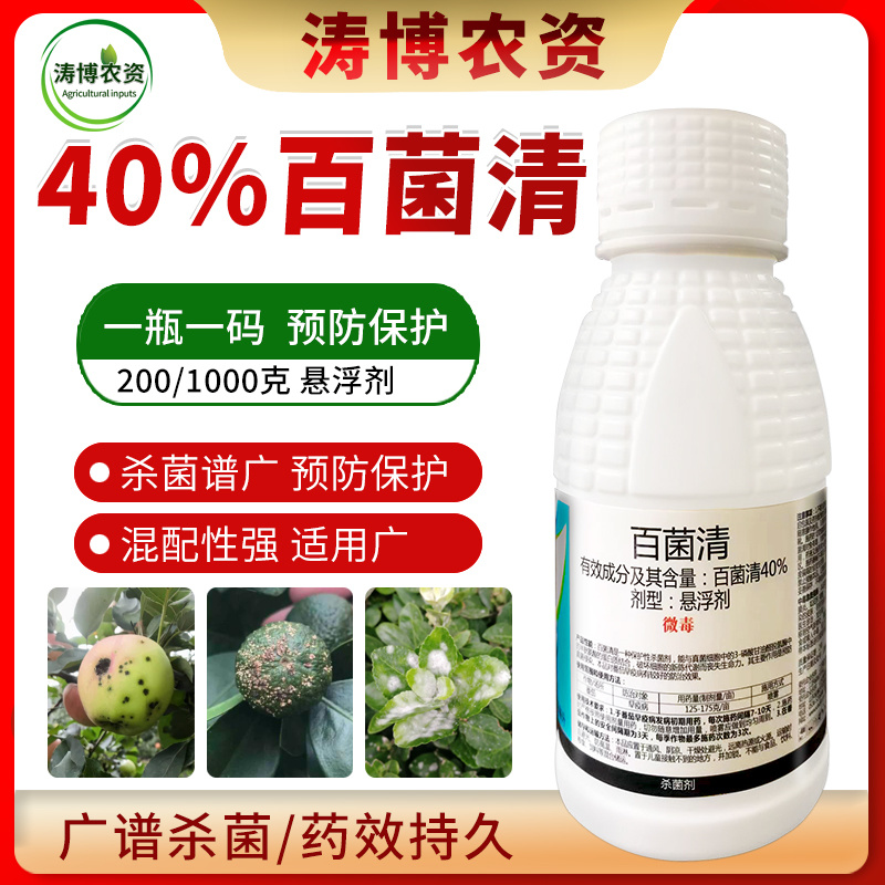 百菌清杀菌剂锈病炭疽病白粉病叶斑病霜霉病果树蔬菜花卉多肉