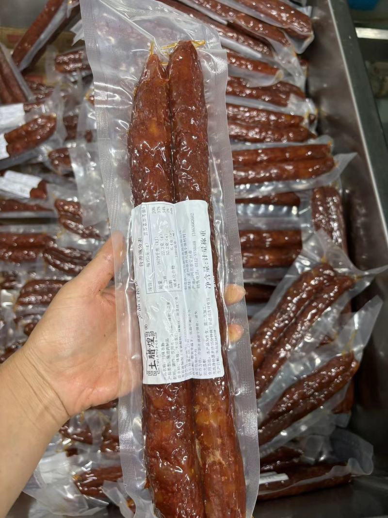 [腊肠]河北腊肠农家烟熏源头工厂品质保证