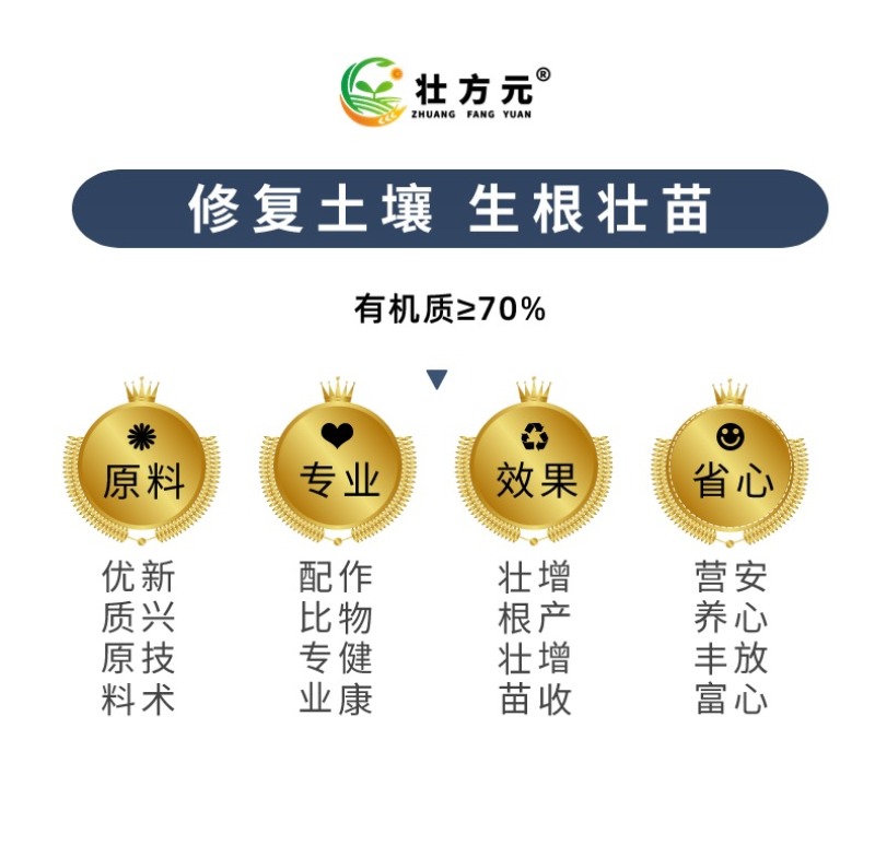 微生物菌剂有机质≥70%有效活菌2亿腐植酸≥20%