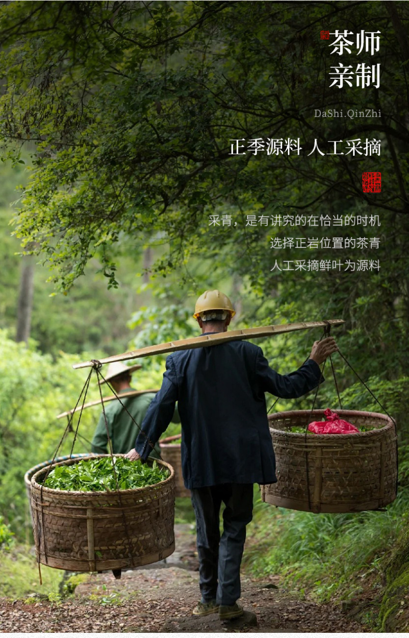 武夷岩茶正岩肉桂花果桂香坑涧特级善颖尊享品鉴装手工茶