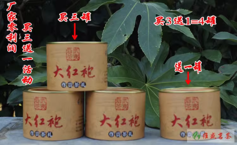 大红袍茶叶武夷岩茶正岩区手工炭焙大红袍50克/罐