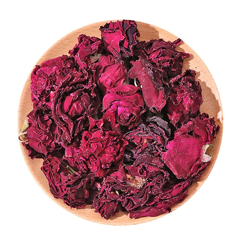 云南墨红玫瑰花瓣红玫瑰干花玫瑰花茶