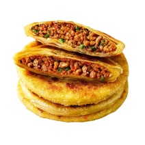 牛肉馅饼黑胡椒牛肉早餐煎饼小吃面饼商用肉饼速冻半成品