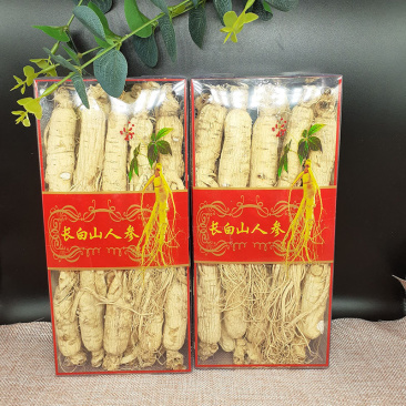 长白山人参，白参生晒参500克一盒长白山人参人参泡酒