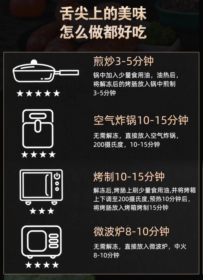 鑫泓泽肉粒多黑胡椒烤肠原味纯肉肠台湾风味零食半成品烧烤
