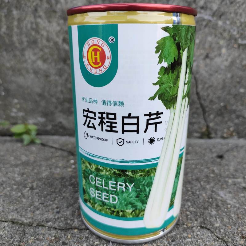宏程白芹菜种子抗病耐抽苔白杆实心叶片大