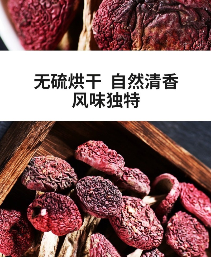 【红菇】云南特产正红菇大红菇香甜红菇月子菇红蘑菇干货批发