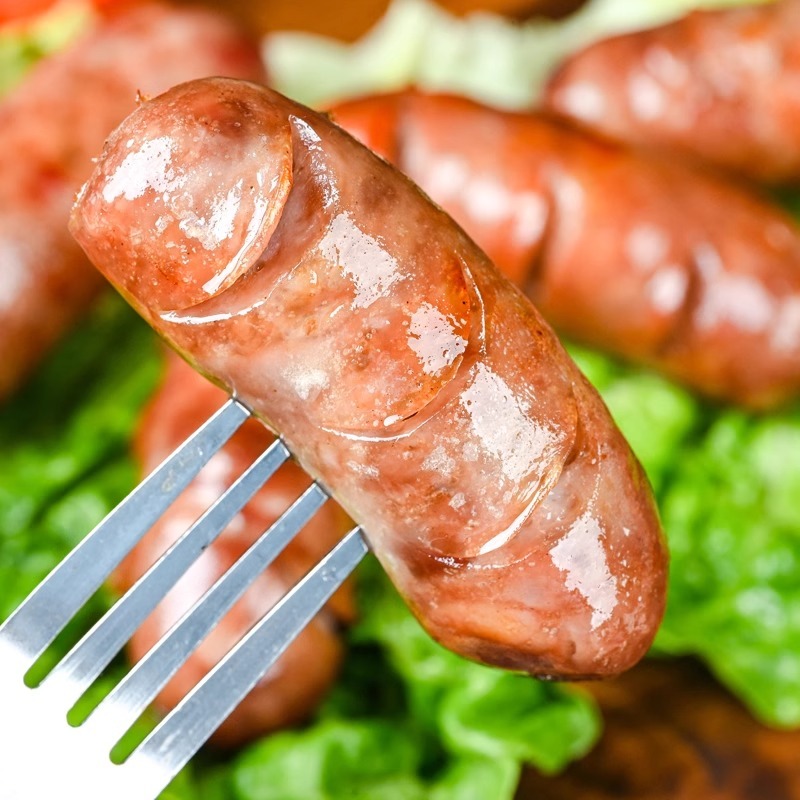 鑫泓泽烤肠地道脆皮膳食肉肠肉粒多热狗香肠空气炸锅食材