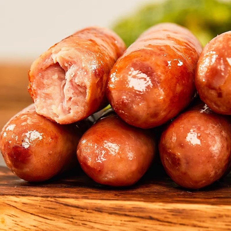 鑫泓泽黑胡椒原味肉粒多烤肠地道肠肉肠脆皮肠早餐手抓饼