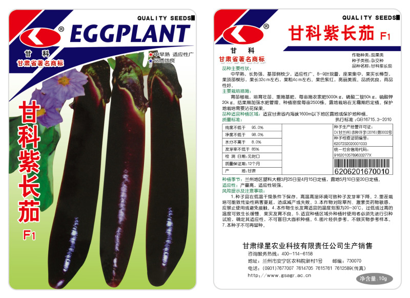 茄子甘科紫长茄