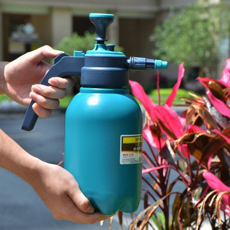 家用2L气压浇花消毒喷壶高压喷雾器压力塑料喷水壶洒水壶