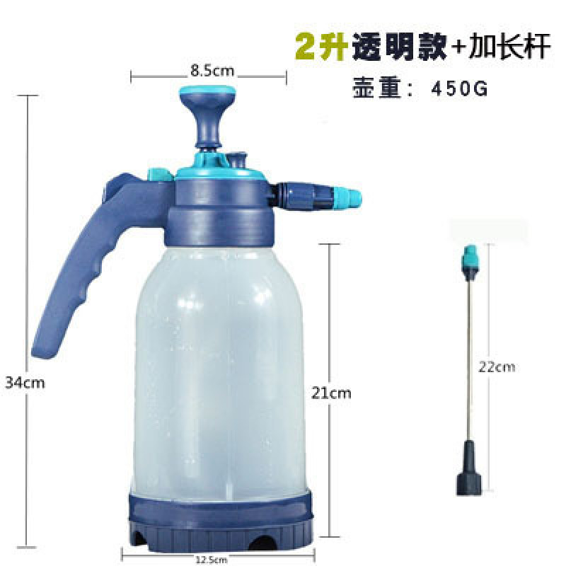 家用2L气压浇花消毒喷壶高压喷雾器压力塑料壶洒水壶-02
