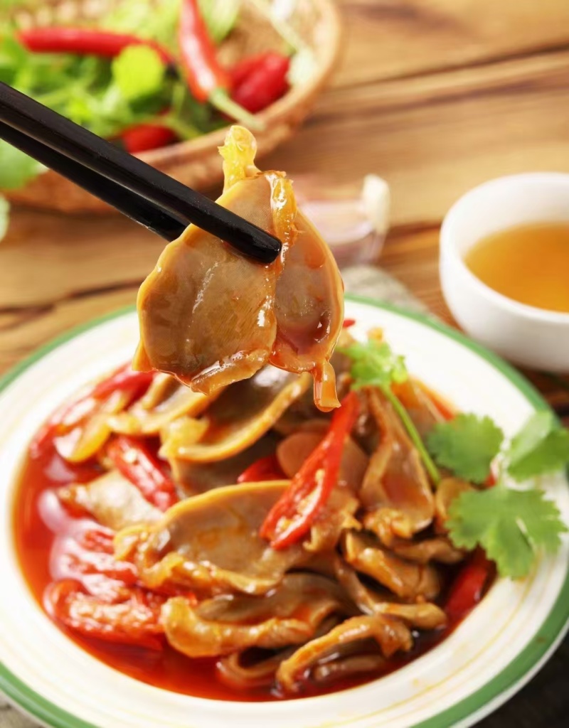 卤鸭胗，鸭胗片，藤椒鸭胗，源头厂家，代加工代贴牌