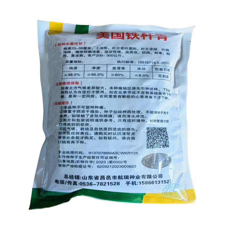 美国铁杆青香菜种子耐热耐抽苔叶片浓绿不易倒伏大叶芫荽种子