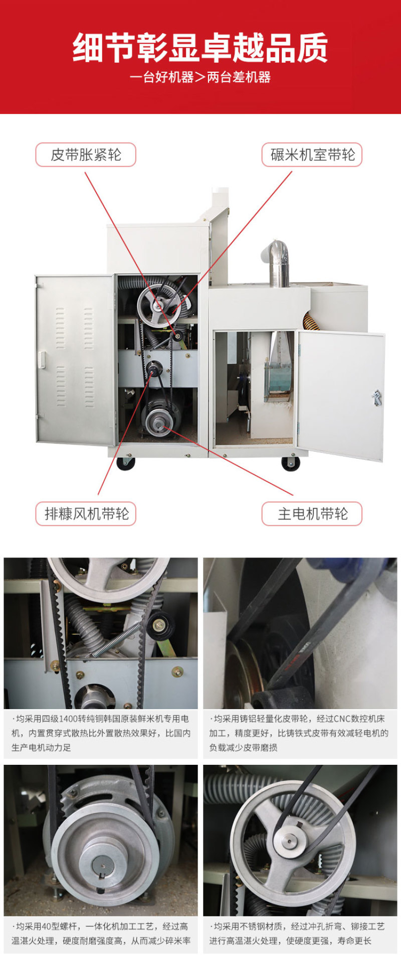 组合碾米机商用大型全自动新款鲜米机稻谷脱壳家用小型