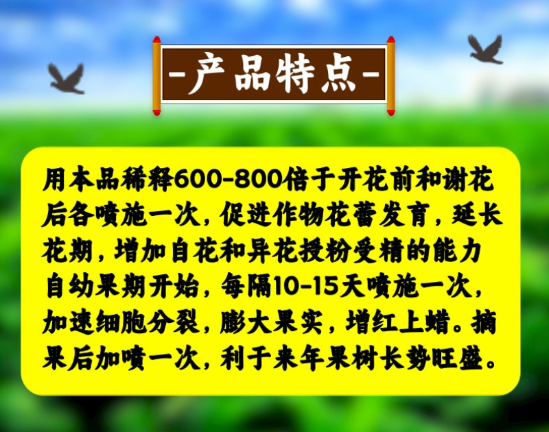 柑橘专用叶面肥生根绿叶催花促果增红上蜡提质增产