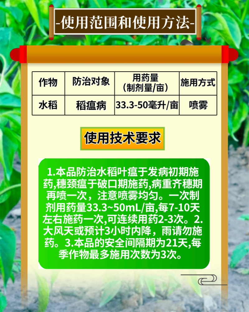 6%春雷霉素稻瘟病溃疡病穿孔病角斑病农药杀菌剂
