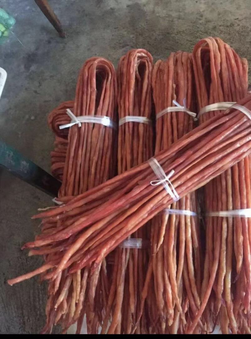 【烟熏干猪小肠】干小肠，厂家直发，一手货源，量大可优惠