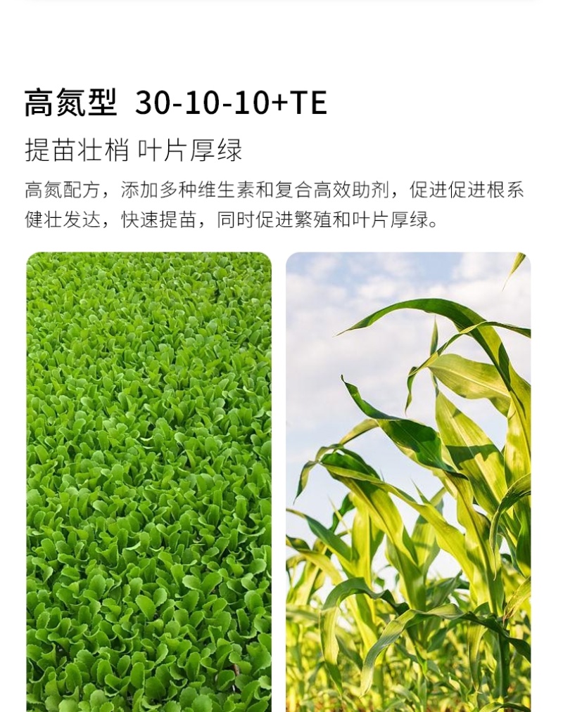 大量元素水溶肥料高氮型快速补氮促进萌芽开花果实