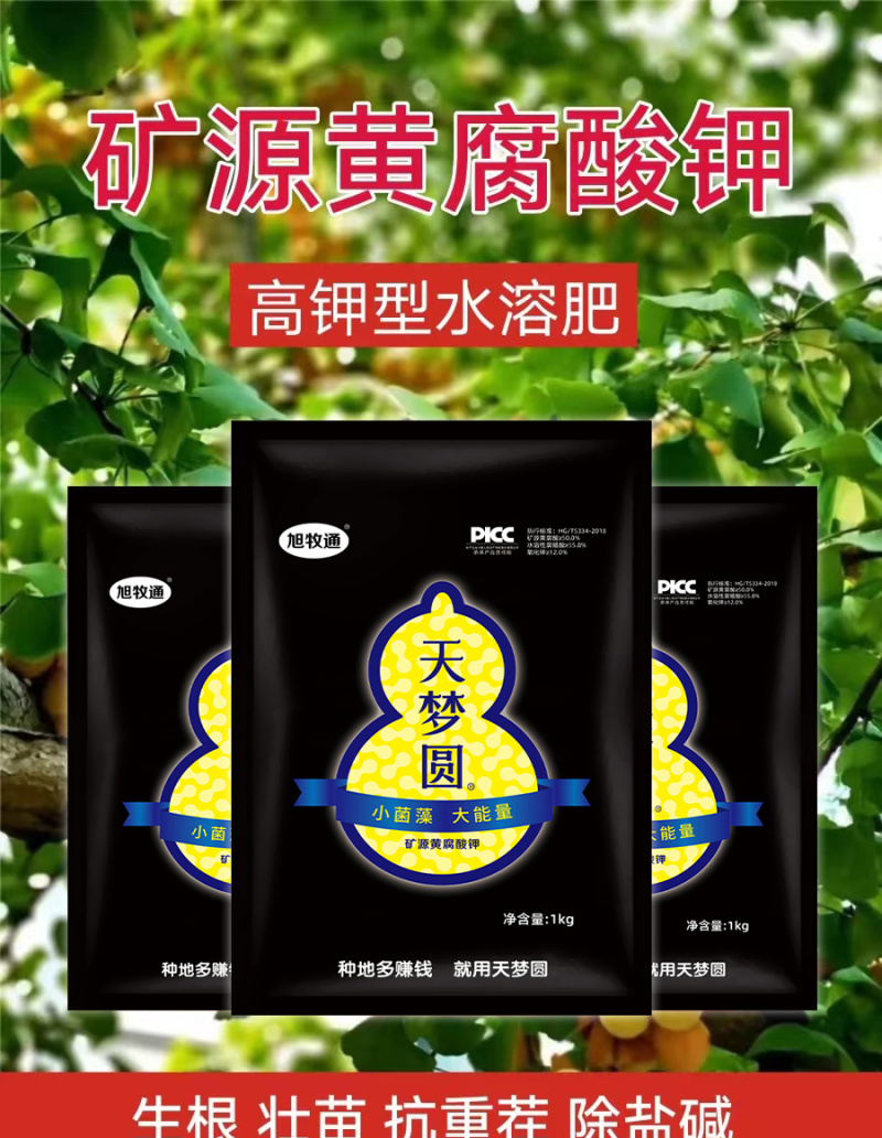 钾肥矿源黄腐酸钾水溶肥矿源防腐酸钾厂家天梦圆肥料