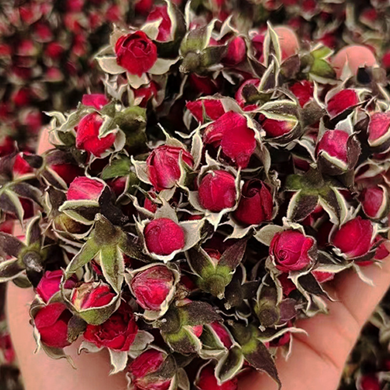云南金边玫瑰花茶干花食用金边玫瑰量大价优