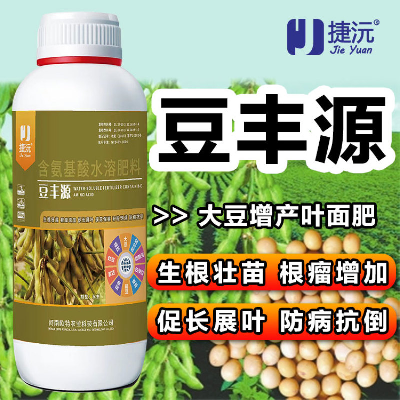 捷沅豆丰源大豆增产专用豆类促根壮苗籽粒饱满抗旱高产专用叶