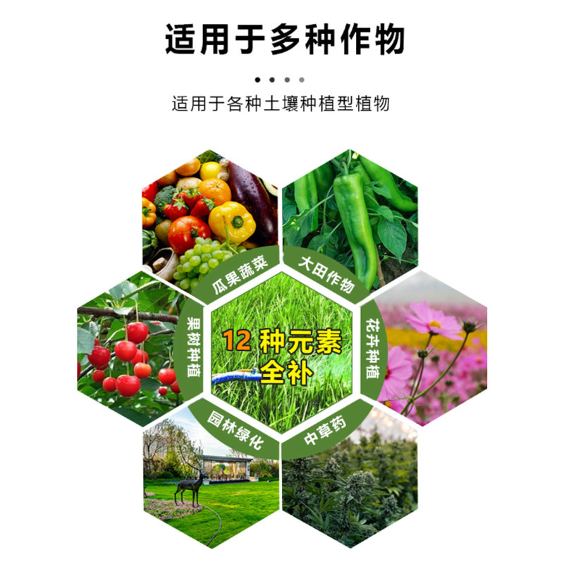 捷沅全补生根壮苗绿叶壮株瓜果蔬菜12元素氨基酸中微量元素