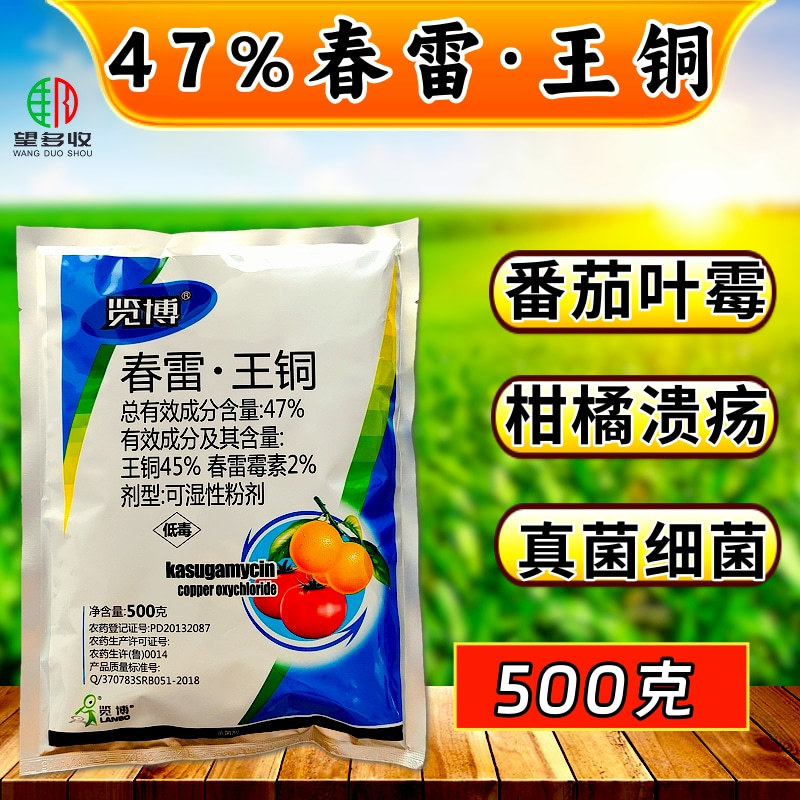 47%春雷王铜杀菌剂叶霉病溃疡病农用正品