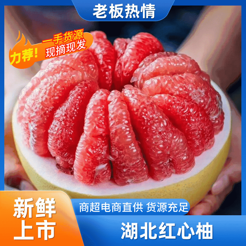 湖北柚子松滋市红心柚大量上市品质优欢迎各地客商洽谈合作