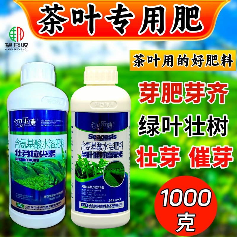 茶叶叶面肥催芽增厚素茶叶壮芽拉尖素芽多浓绿叶厚增产抗病