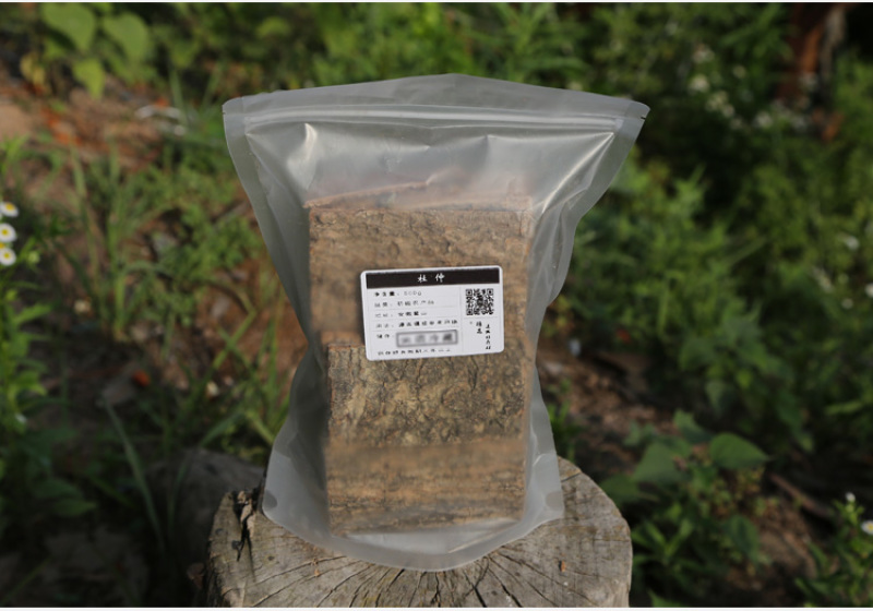 杜仲中药材正品生杜仲树皮杜仲粉杜仲片巴戟非野生杜仲茶