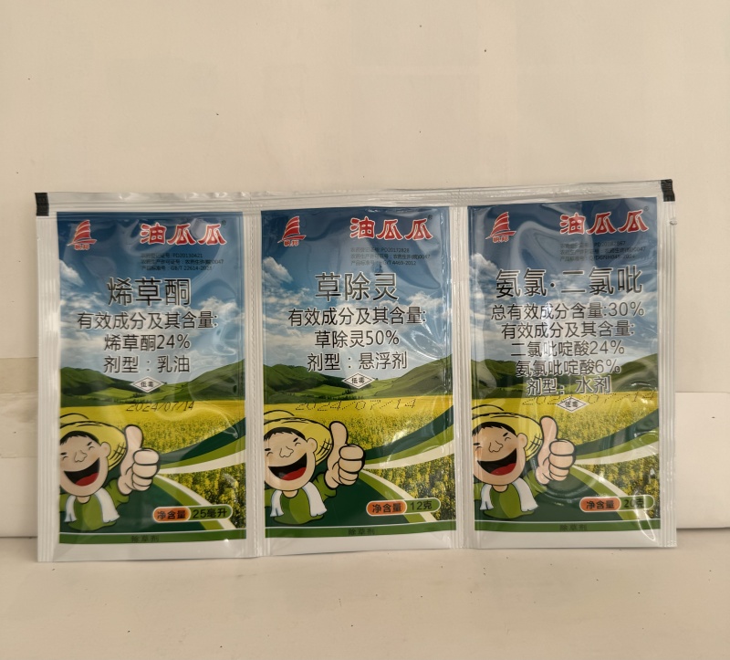 油瓜瓜24%烯草酮+50%草除灵+30%氨氯·二氯吡