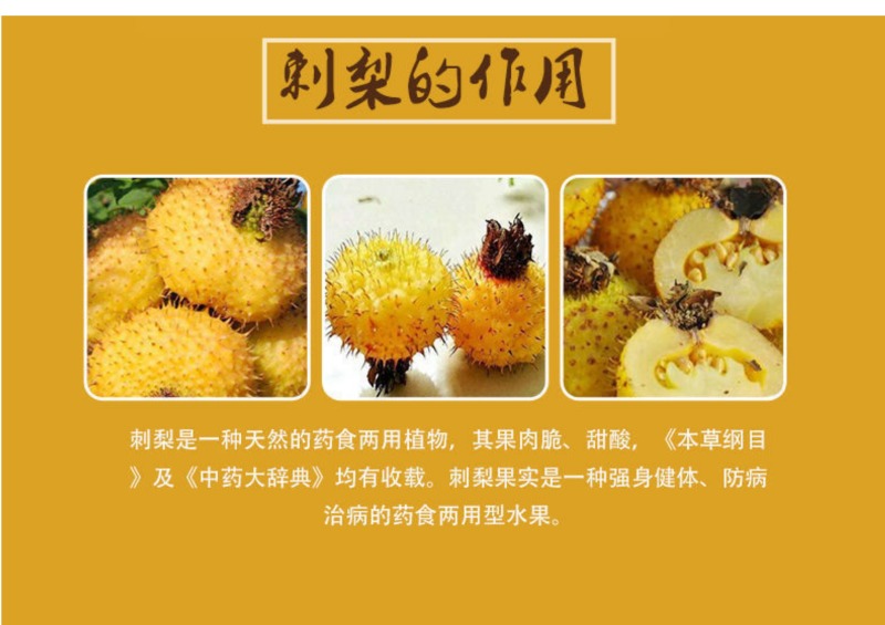 新鲜刺梨鲜果泡酒贵州特产野生刺梨VC鲜果现摘现发