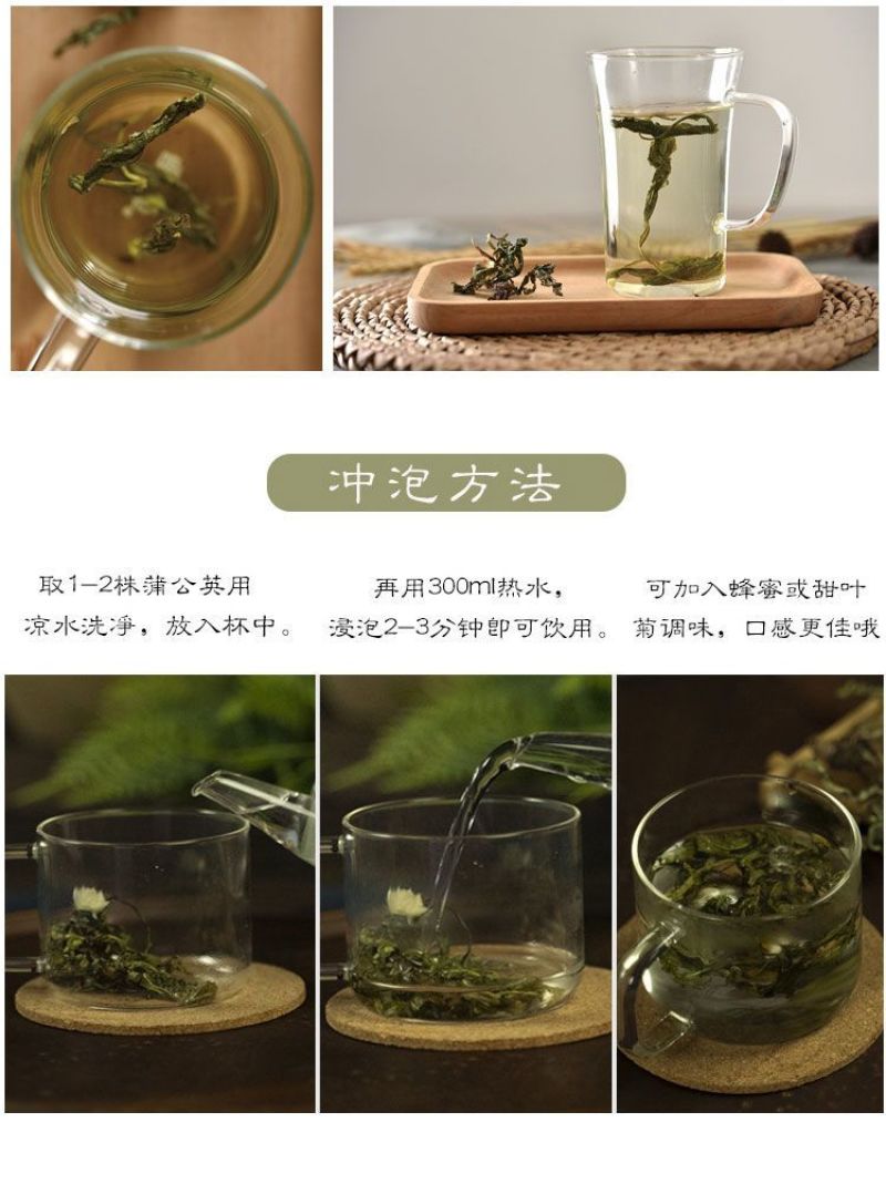 野生新款无糖整株叶花新疆干货蒲公英茶中草药现挖现发婆婆丁