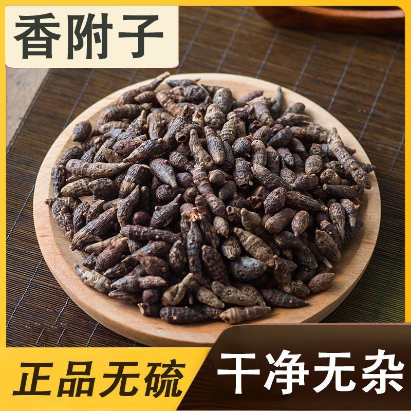 中药材特级野生香附子香附茶生香附片醋香附子制香附子粉