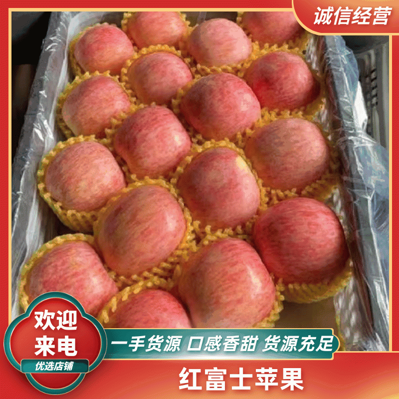 【红富士苹果】山东苹果大量现货供应，规格齐全欢迎电联
