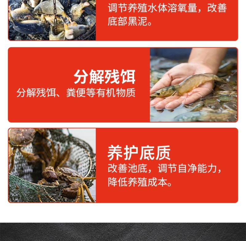 生物改底分解有机质改底调水分解塘底淤泥调水稳水