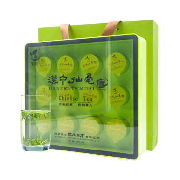 绿珠茶业汉中仙毫绿茶礼盒120克/盒