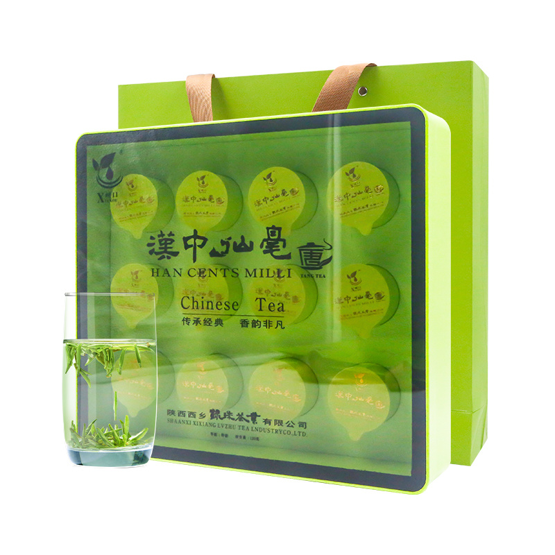 绿珠茶业汉中仙毫绿茶礼盒120克/盒