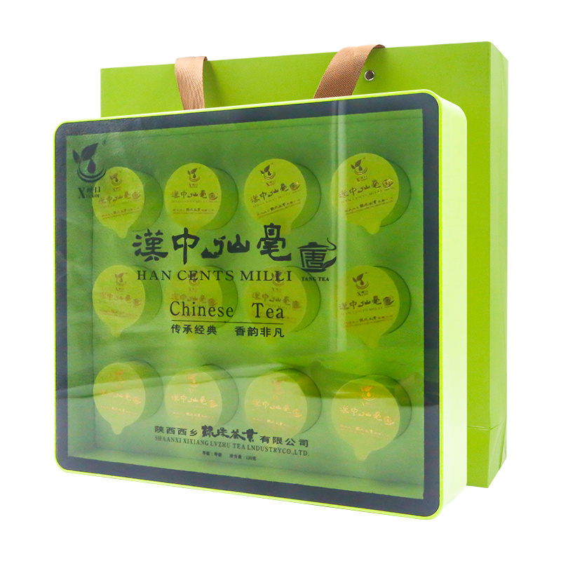 绿珠茶业汉中仙毫绿茶礼盒120克/盒