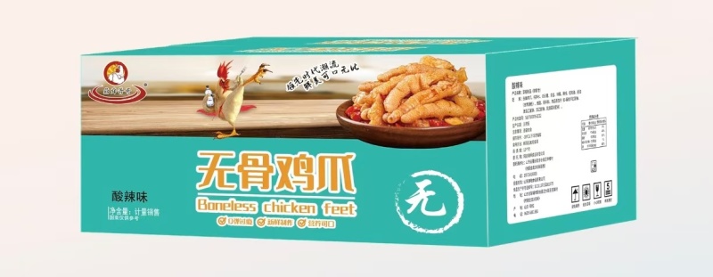 无骨鸡爪，80%固体物，源头厂家批发零售