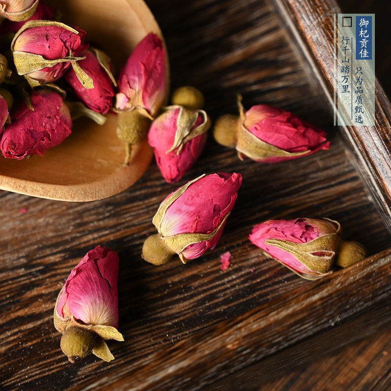 玫瑰花茶，玫瑰干花蕾，低温无硫烘焙平阴玫瑰花茶