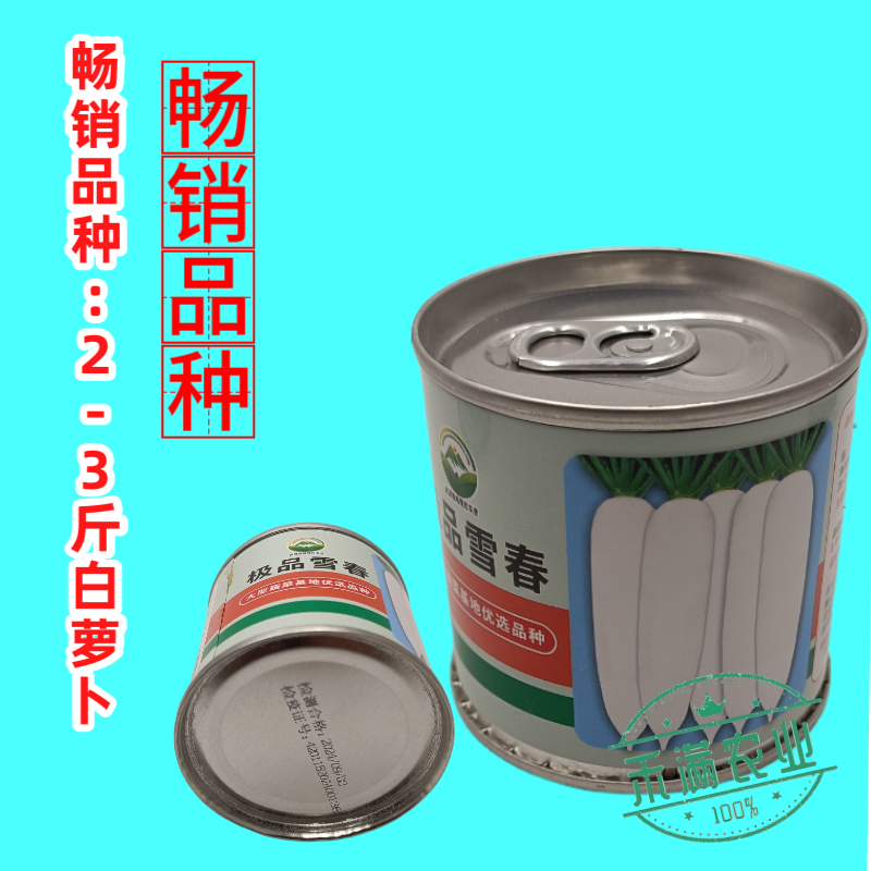 原装原罐雪春萝卜种子春萝卜种子春萝卜种子籽罐装白玉天