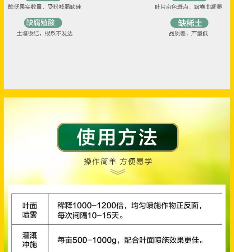 螯合铁肥糖醇铁快速补铁防黄叶促生长防叶片失绿嫩叶变黄叶面