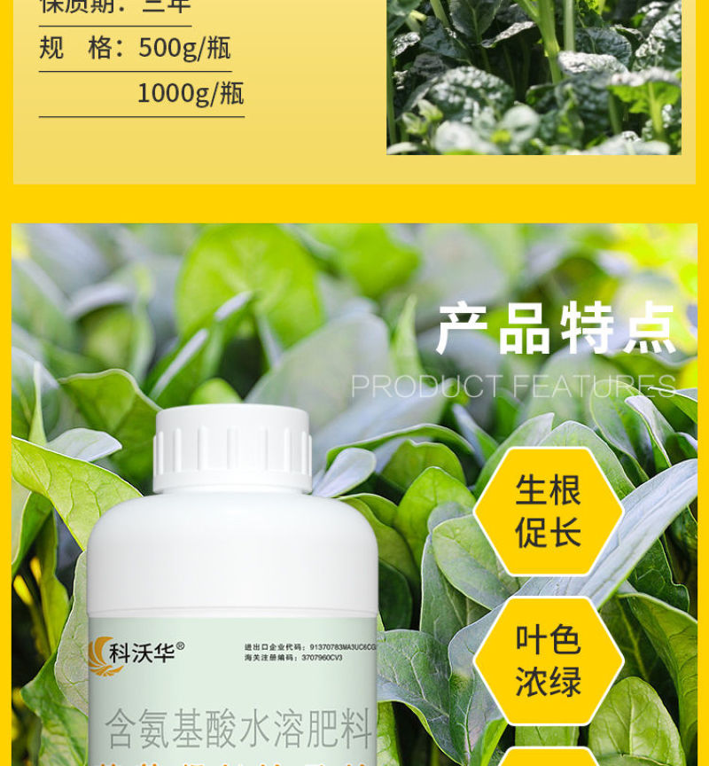 菠菜猛长快又壮专用绿叶壮苗促根壮棵增产增收水溶肥