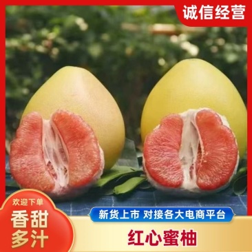 三红蜜柚子精品柚子皮薄肉厚汁水充足电商市场商超