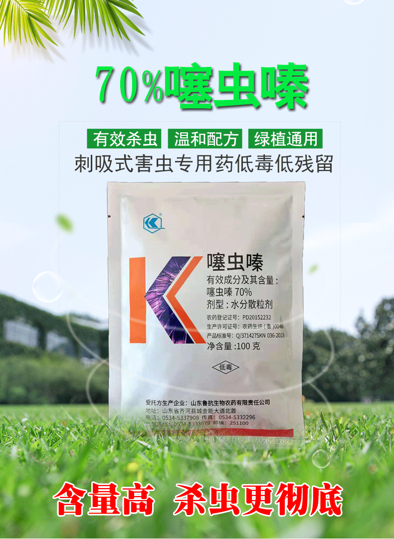 70%噻虫嗪杀虫剂防治蓟马稻飞虱蚜虫白粉虱专用杀虫剂