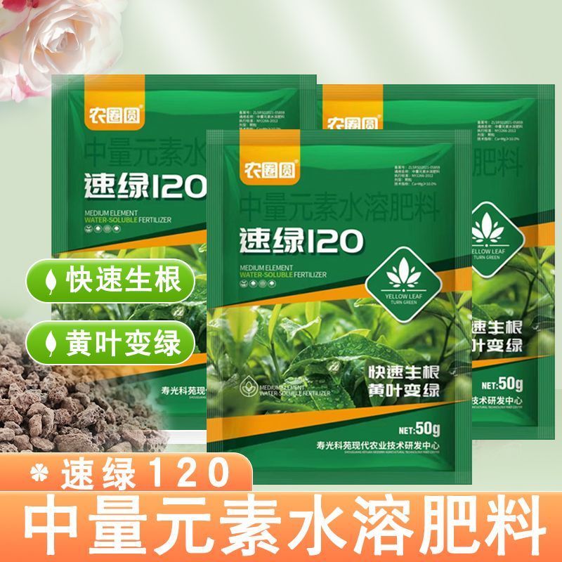 速绿120叶绿素氨基酸叶面肥提苗壮棵增绿增厚水溶肥料