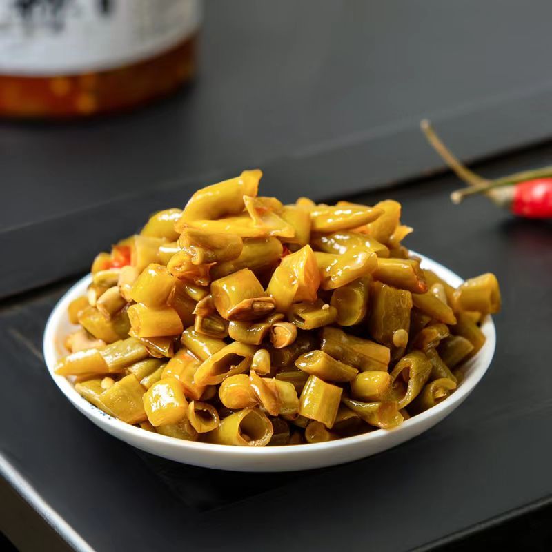 酸豆角泡前新鲜泡后美味鲜豆角腌制支持视频看货