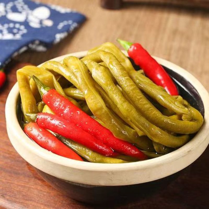 酸豆角泡前新鲜泡后美味鲜豆角腌制支持视频看货